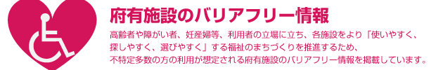 府有施設のバリアフリー情報