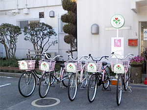 久宝寺緑地のレンタサイクル