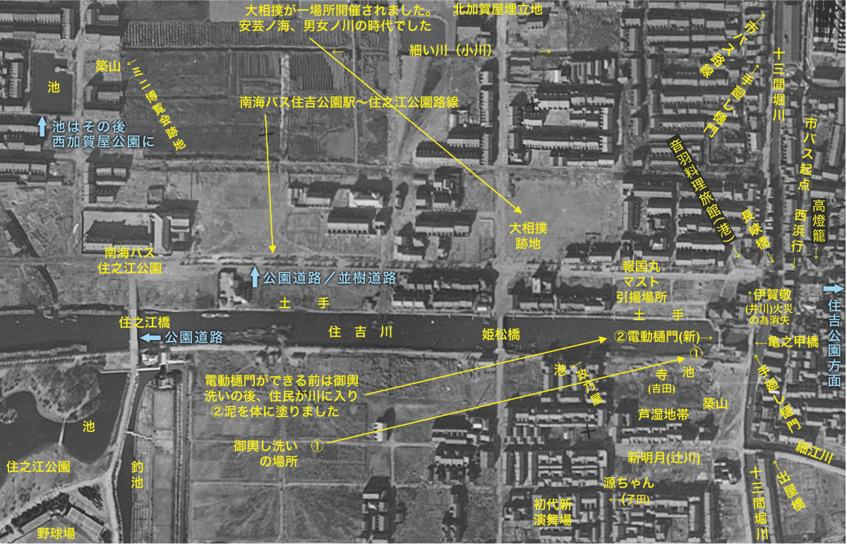 昭和17年の空中写真(地理院地図より)