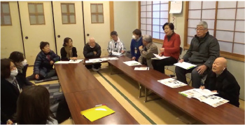 まちあるきの説明と中原さんの記憶をきく準備会